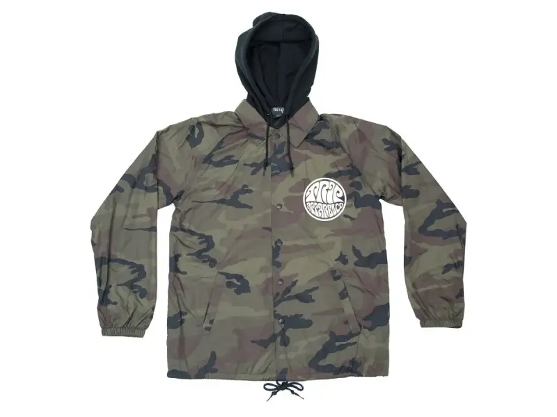 The Trip "Psych Hooded" Windbreaker Jacke - Camo
