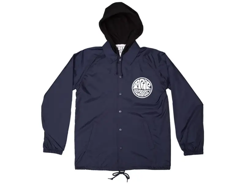 The Trip "Psych Hooded" Windbreaker Jacke - Navy Blue
