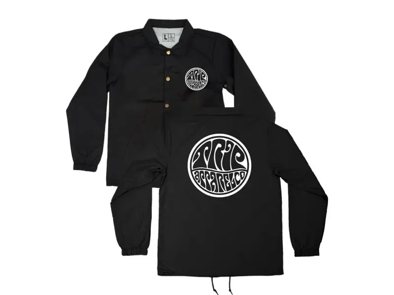 The Trip "Psych" Windbreaker Jacket - Black