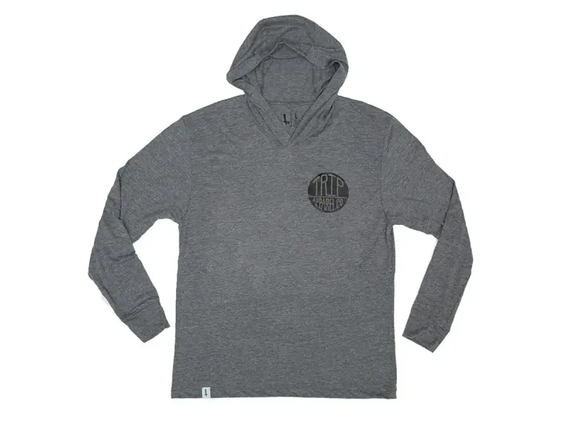 The Trip "Trixton" Hooded Longsleeve - Dark Grey
