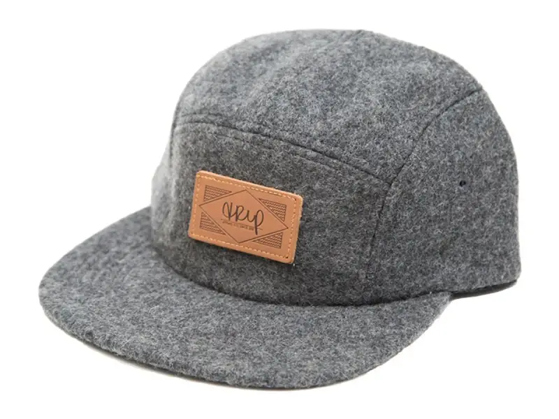 The Trip "Wool Leather Patch" Cap