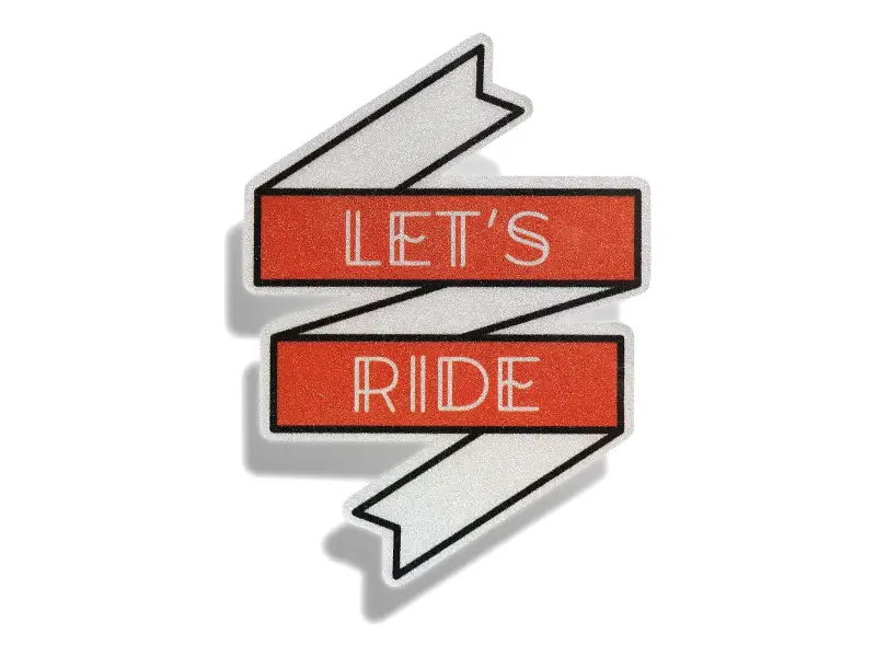 Thousand "Let's Ride" Reflektor Sticker