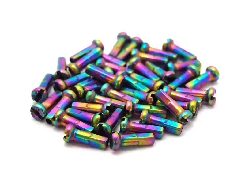 TLC Bikes "Brass" Speichennippel - Oil Slick