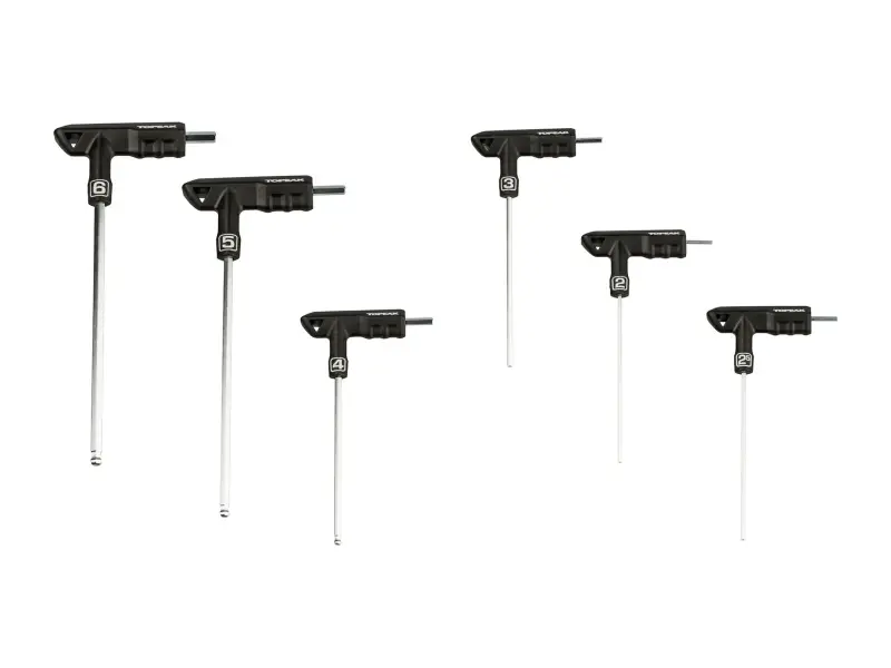 Topeak "T-Handle DuoHex Wrench Set" Innensechskantschlüssel Set - 2 bis 6 mm