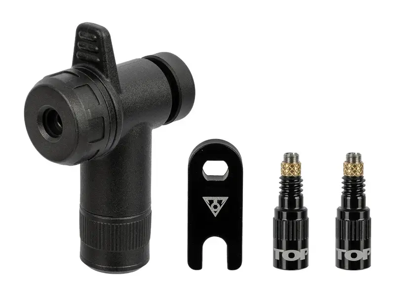 Topeak "TurboFlow Valve Combo" Ventiladapter-Set mit TurboHead