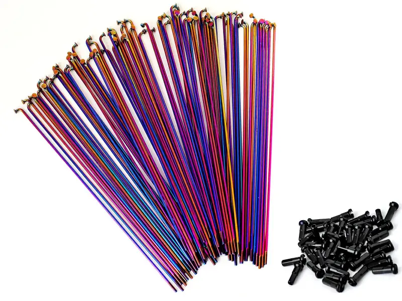 Total BMX "Tech Double Butted" Spokes - Oil Slick (40 pc)