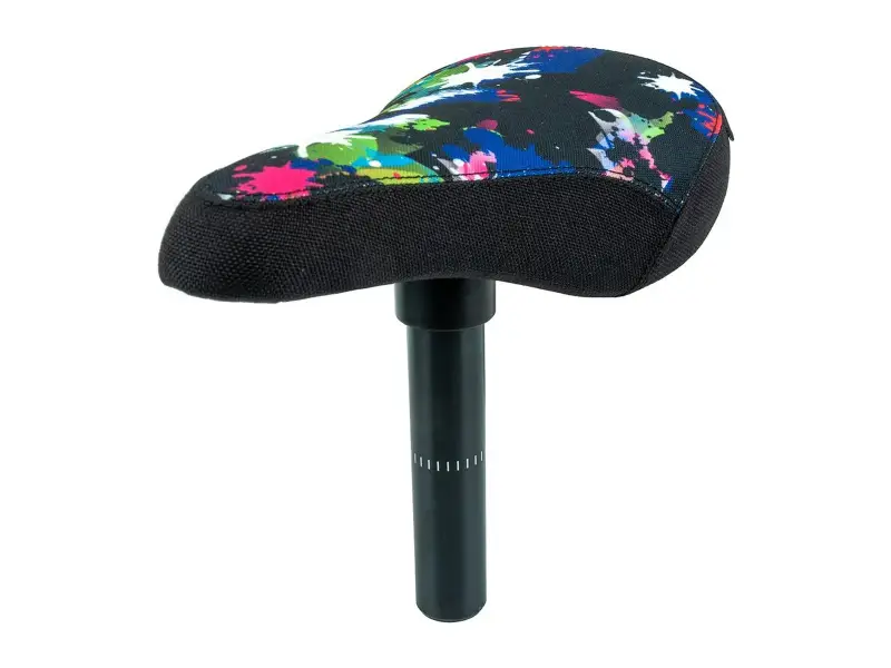 Total BMX "TWS Mark Webb" Seat / Seatpost Combo - Ruckerz Delight Black