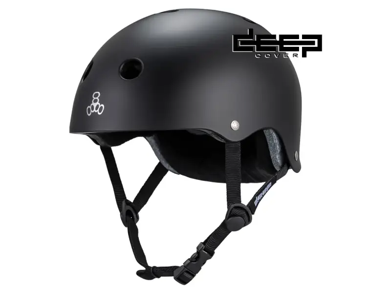 Triple 8 "Deep Cover" BMX Helm - Black Matte