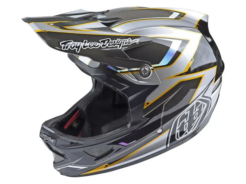 Troy Lee Designs "D3 Carbon" Fullface Helm - Cadence Gray (MIPS)
