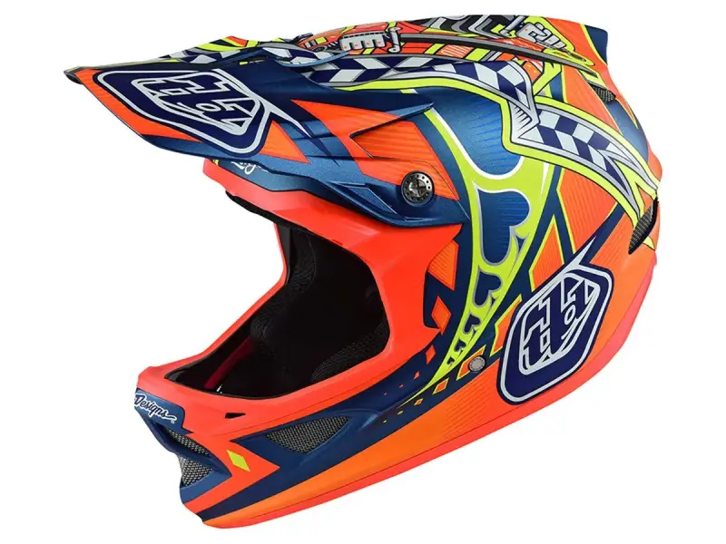 Troy Lee Designs "D3" Fullface Helm - Longshot Orange