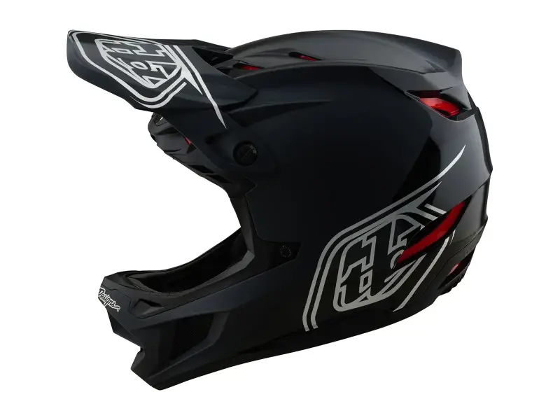 Troy Lee Designs "D4 Polyacrylite Mips" Fullface Helm - Shadow Black