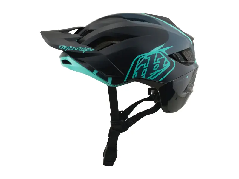 Troy Lee Designs "Flowline SE Mips" MTB Helm - Badge Carbon/Real Teal