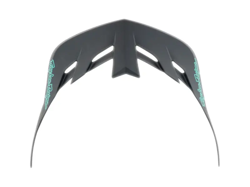 Troy Lee Designs "Flowline SE" Visor - Badge Carbon/Real Teal