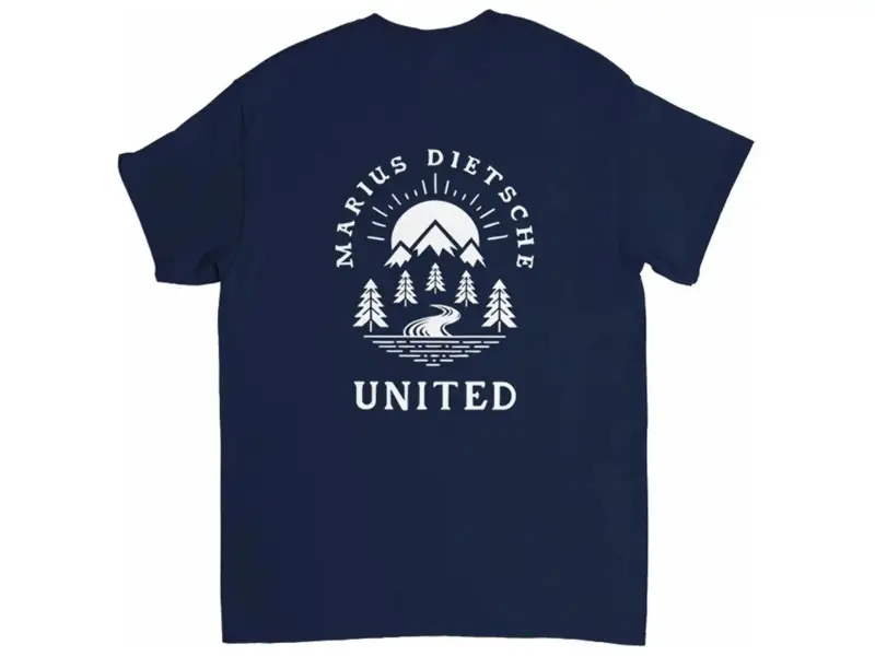 United Bikes "Marius Dietsche Signature" T-Shirt - Navy