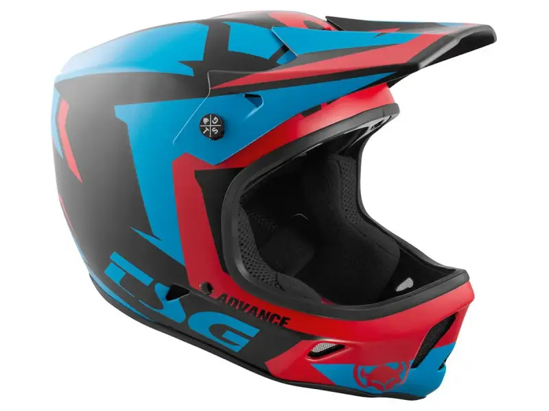 TSG "Advance Graphic Design" Fullface Helmet - Buzz-Red-Blue