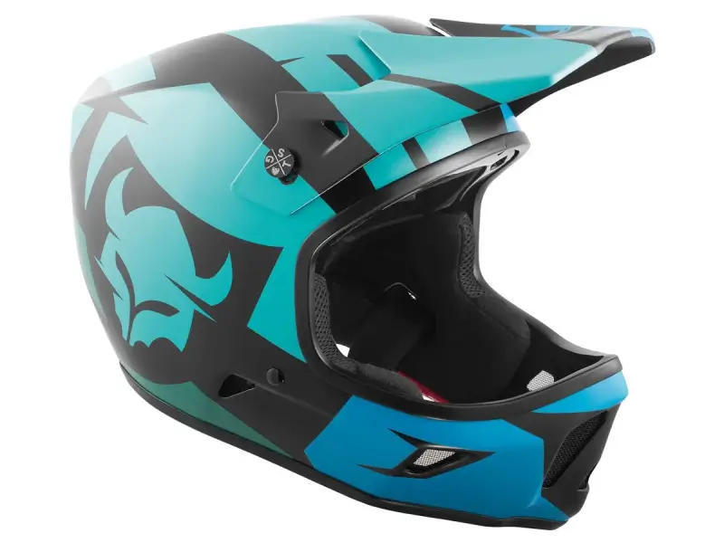 TSG "Advance Graphic Design" Fullface Helm - Interval-Green-Blue