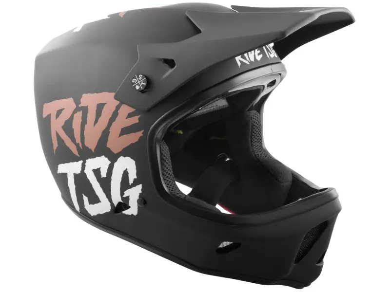TSG "Advance Graphic Design" Fullface Helmet - Ripped Black-Copper