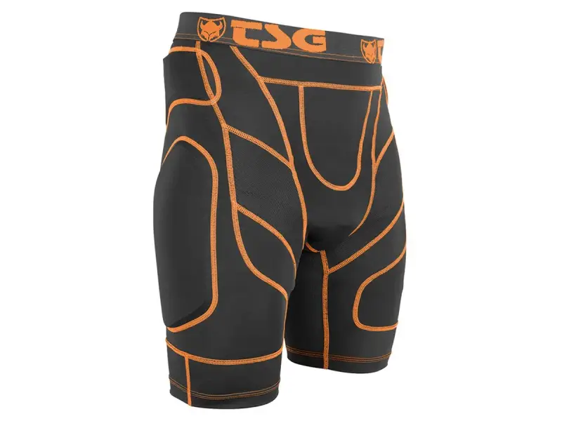TSG "D30" Crash Pants - Black/Orange
