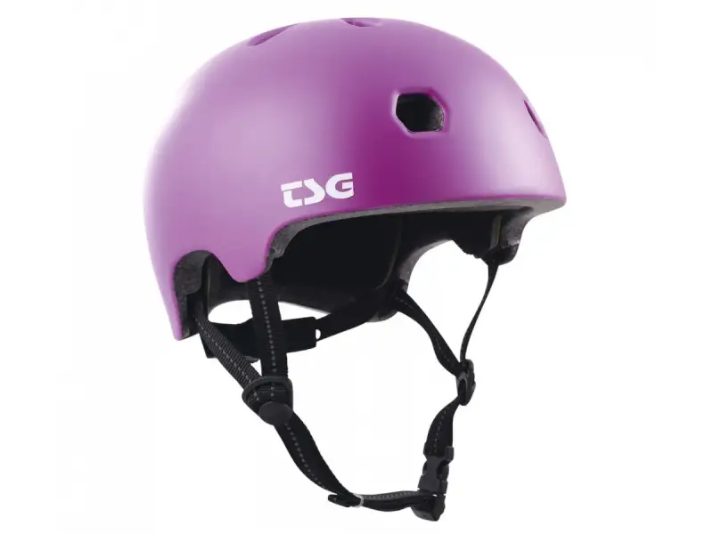 TSG "Meta Solid Color" BMX Helmet - Satin Purple Magic