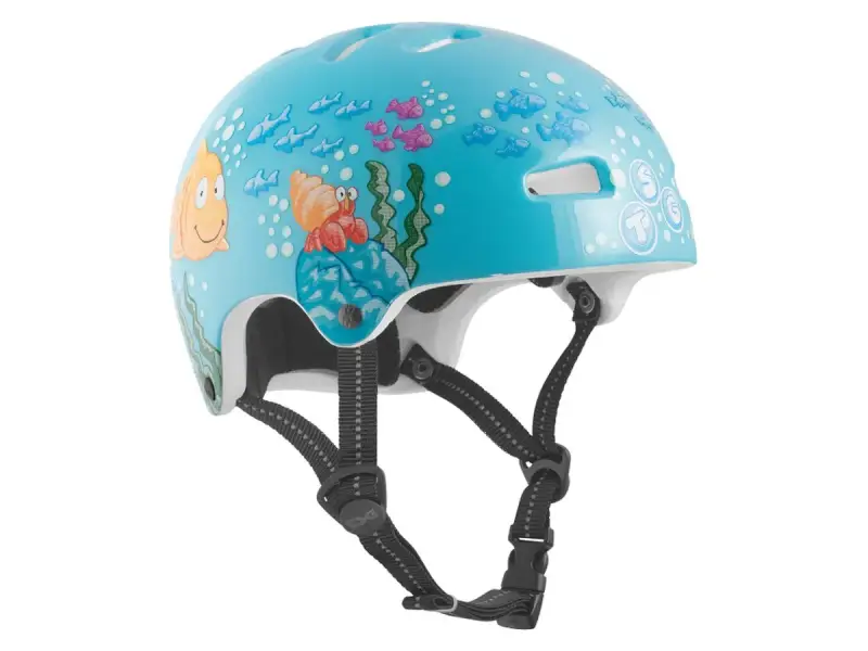 TSG "Nipper Graphic Design Mini Kids" Helm - Happy Fish