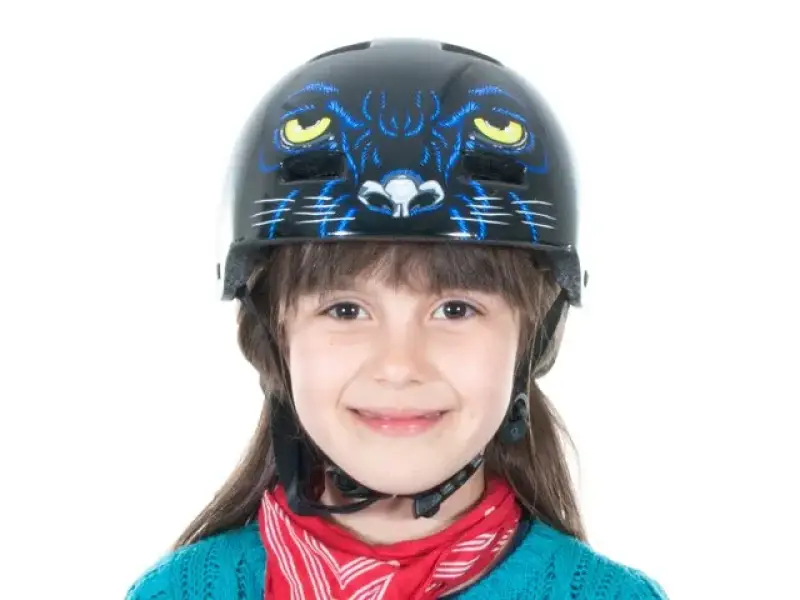 TSG "Nipper Maxi Kids Black Panther" Helm