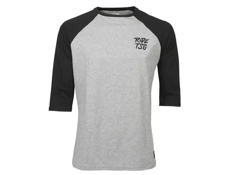 TSG "Ripped Raglan" 3/4 Longsleeve - Heather Grey/Black
