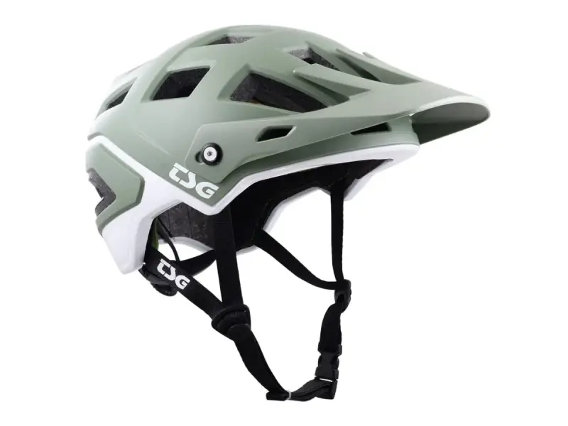 TSG "Scope Graphic Design" Trail MTB Helm - Satin Green-White