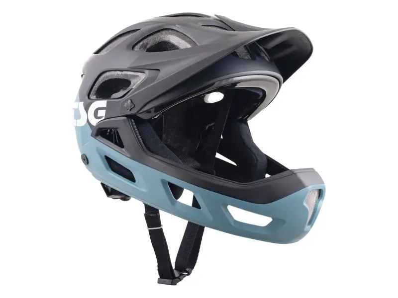TSG "Seek Youth FR Graphic Design" Helm - Flow Black-Blue (Kids)