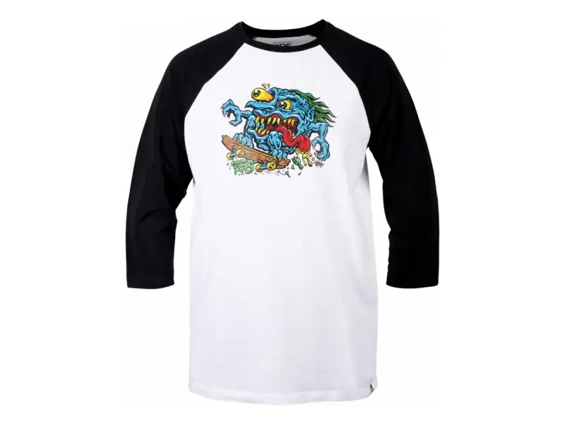 TSG "Skatecreep Raglan" 3/4 Longsleeve - Grey Melange/Black