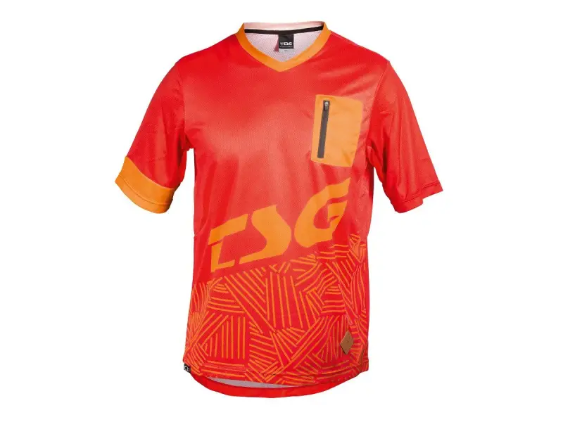 TSG "SP3 Jersey" 3/4 Longsleeve - Red-Acid Orange