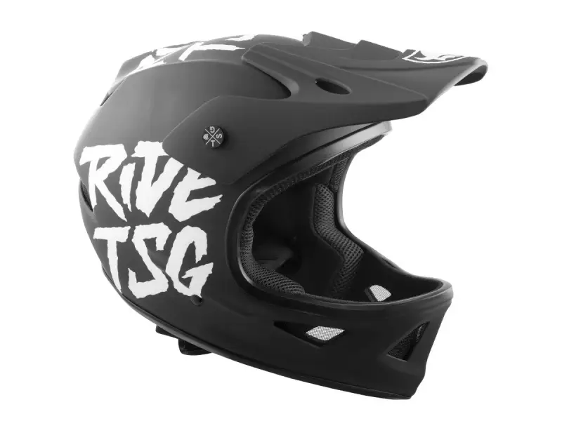 TSG "Squad Junior Graphic Design" Fullface Helm - Ripped Black