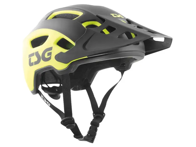 TSG "Trailfox Graphic Design III" Helm - Sides Acid Yellow-Black