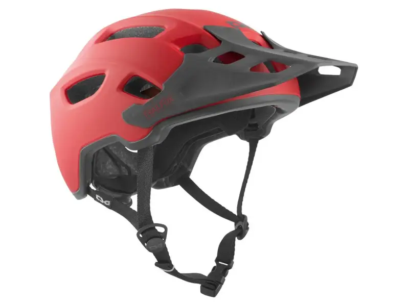 TSG "Trailfox Solid Color II" Helm - Satin Fire Red