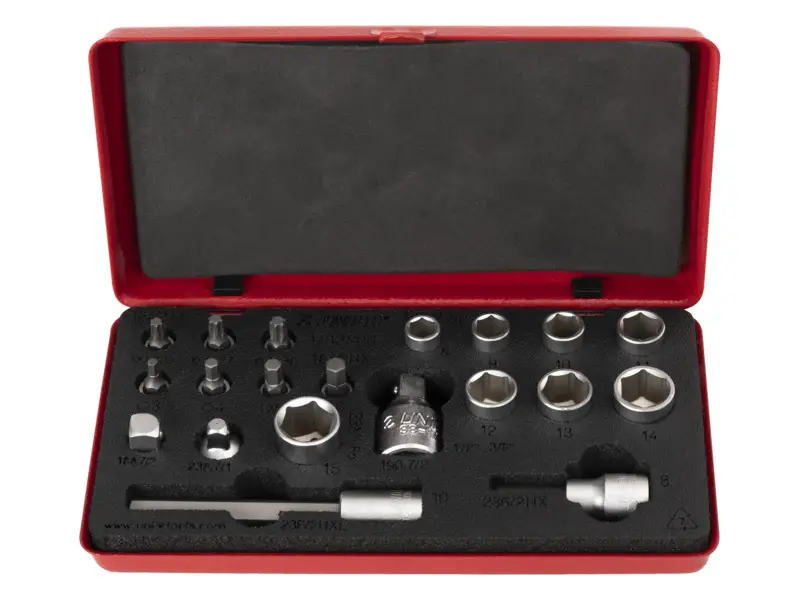 Unior "1782" Bit- und Steckschlüssel Set - 1/4 und 3/8 Zoll