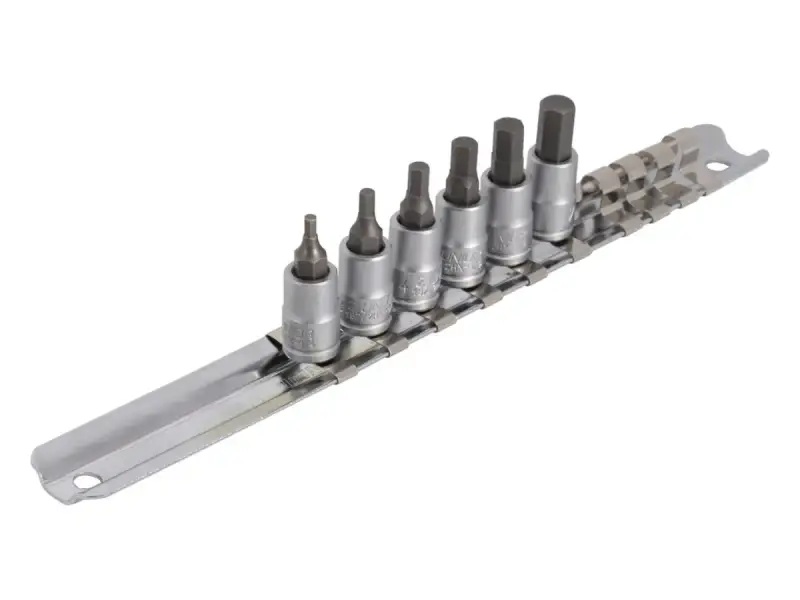 Unior "187HHXP6" Hex Bit Socket Set - 1/4 Inch, 2.5 to 7mm