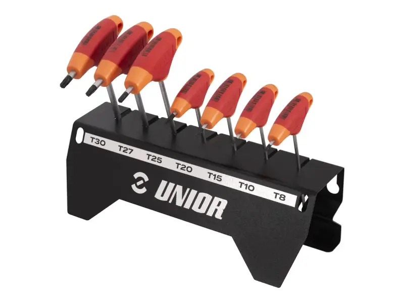 Unior "193TX-US.1" T-Griff Torxschlüssel Set - T8 bis T30