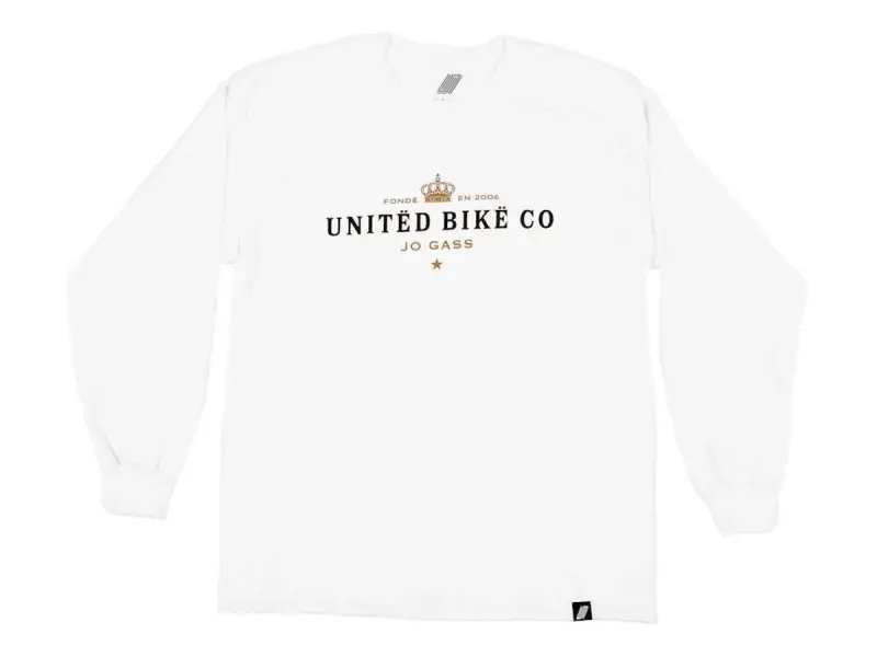 United Bikes "Moet Jo Gass" Longsleeve - White