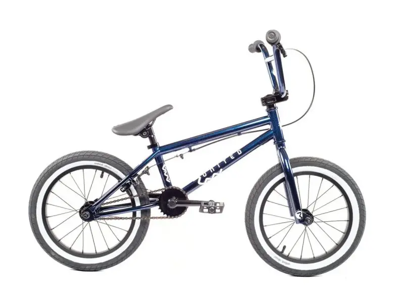 United Bikes "Recruit 16" 2018 BMX Rad - 16 Zoll - Gloss Black / Blue Speckle