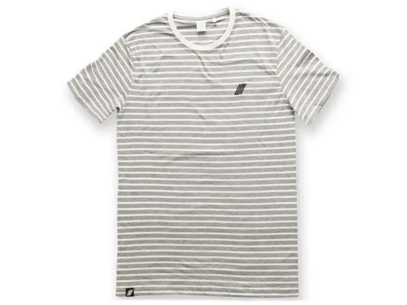 United Bikes "Stripe" T-Shirt - White/Grey