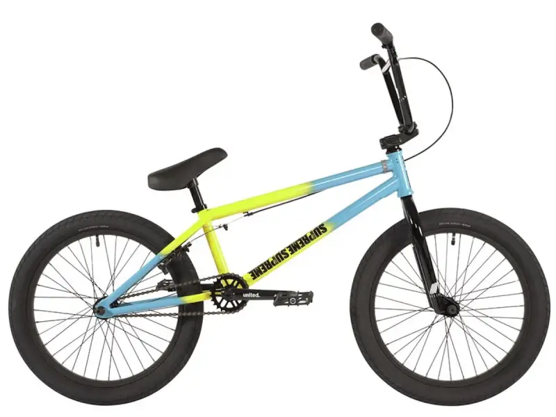 United Bikes "Supreme 20.75" 2022 BMX Rad - Turquoise/Yellow