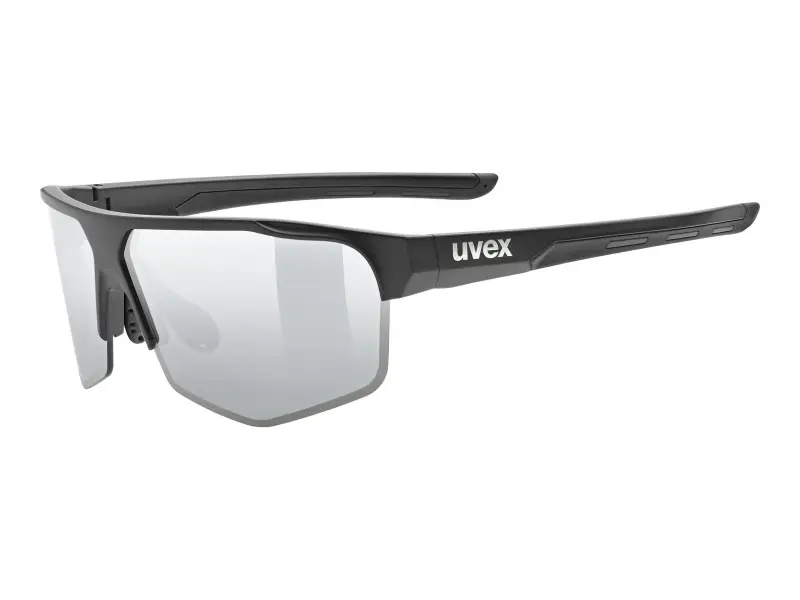 uvex "axos set" Sonnenbrille - Mirror Silver Lens / Black Matt