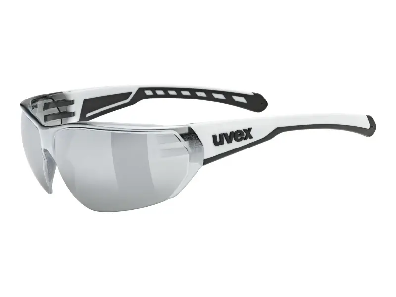 uvex "equate" Sonnenbrille - Mirror Silver Lens / White Matt