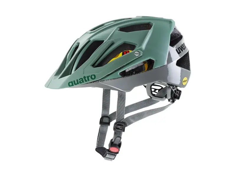 uvex "quatro cc MIPS" MTB Helm - Moss Rhino