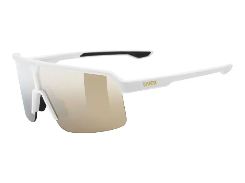 uvex "ramp" Sonnenbrille - Mirror Gold Lens / White Matt