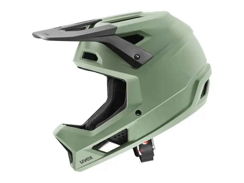 uvex "ravage" Fullface Helm - Moss Green-Black Matt