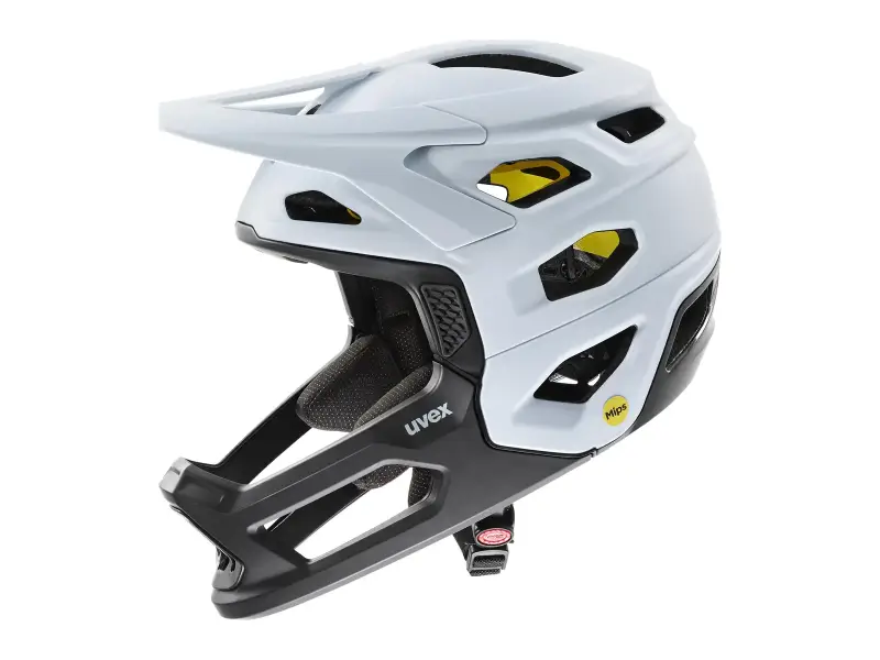 uvex "revolt MIPS" Fullface Helm - Cloud-Black Matt