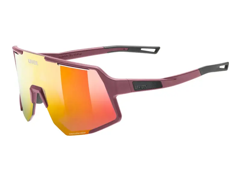 uvex "sequenze CV" Sonnenbrille - Racy Red Lens / Burgundy Matt