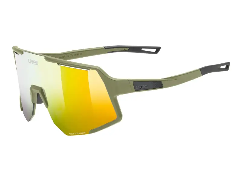 uvex "sequenze CV" Sonnenbrille - Yummy Yellow Lens / Olive Matt