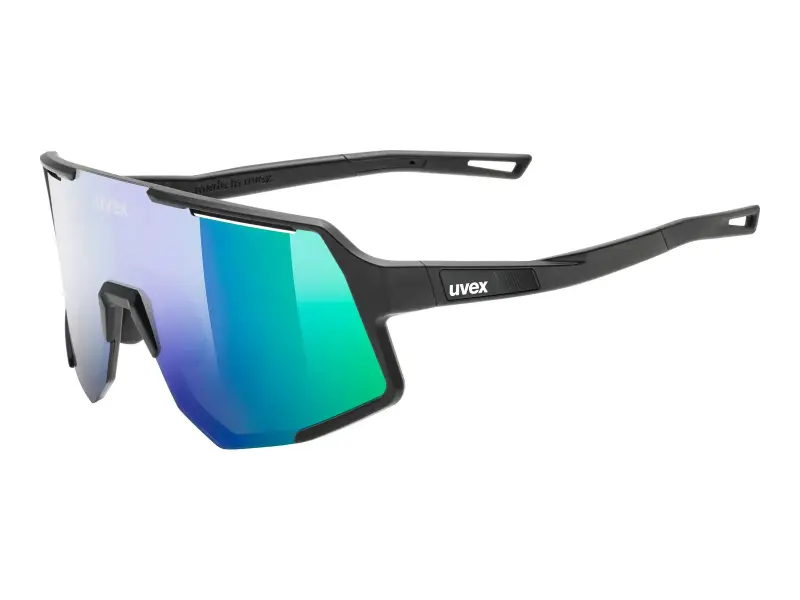 uvex "sequenze" Sonnenbrille - Mirror Green Lens / Black Matt