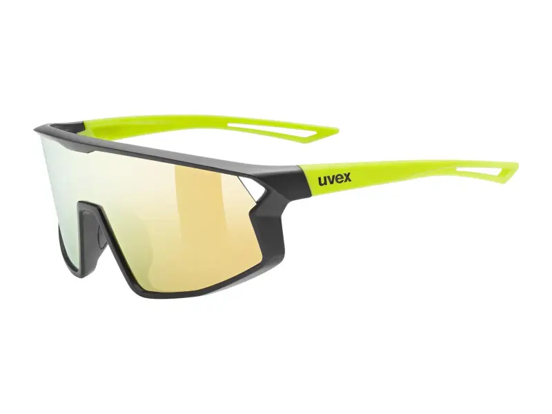 uvex "skyryse jr." Sonnenbrille - Mirror Yellow Lens / Black-Yellow Matt (Kids)